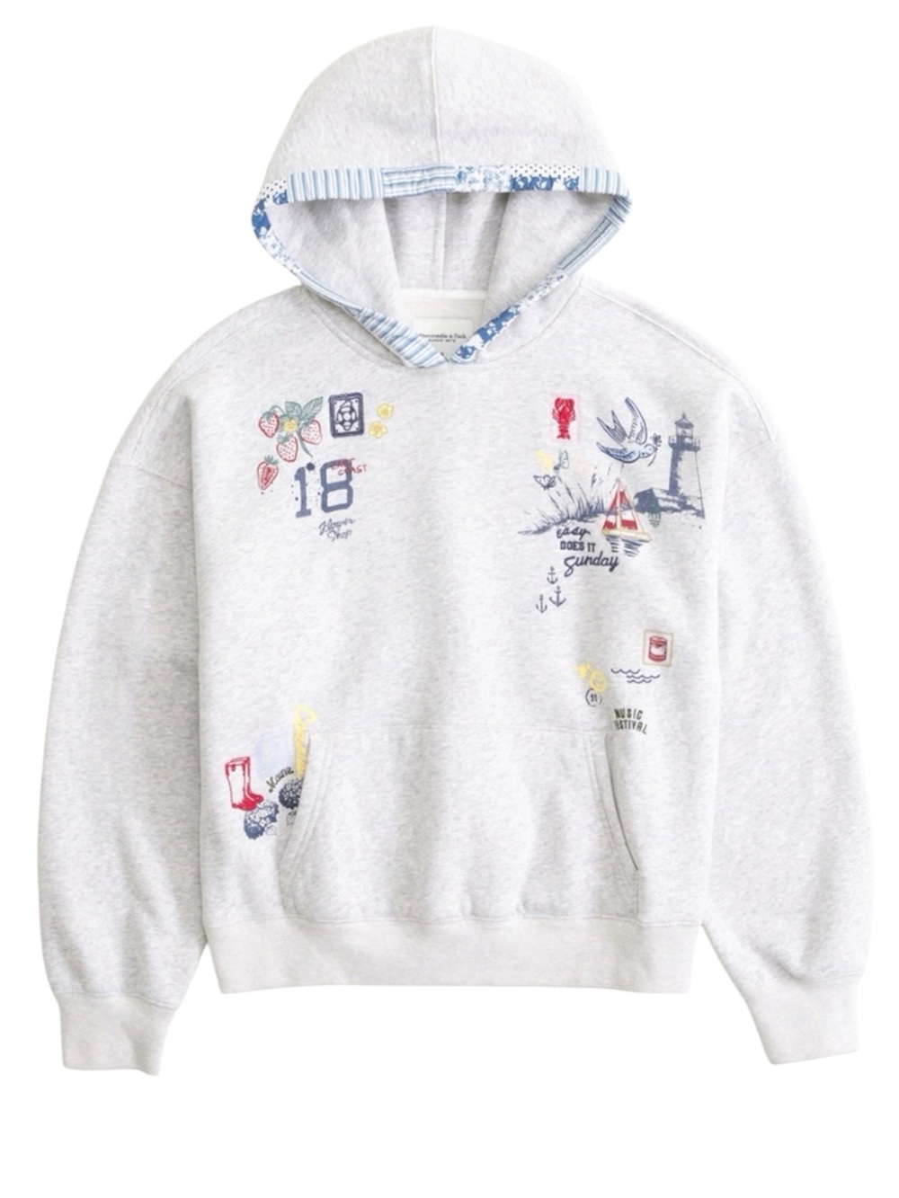 Abercrombie and Fitch Sunday Hoodie, Size SMALL